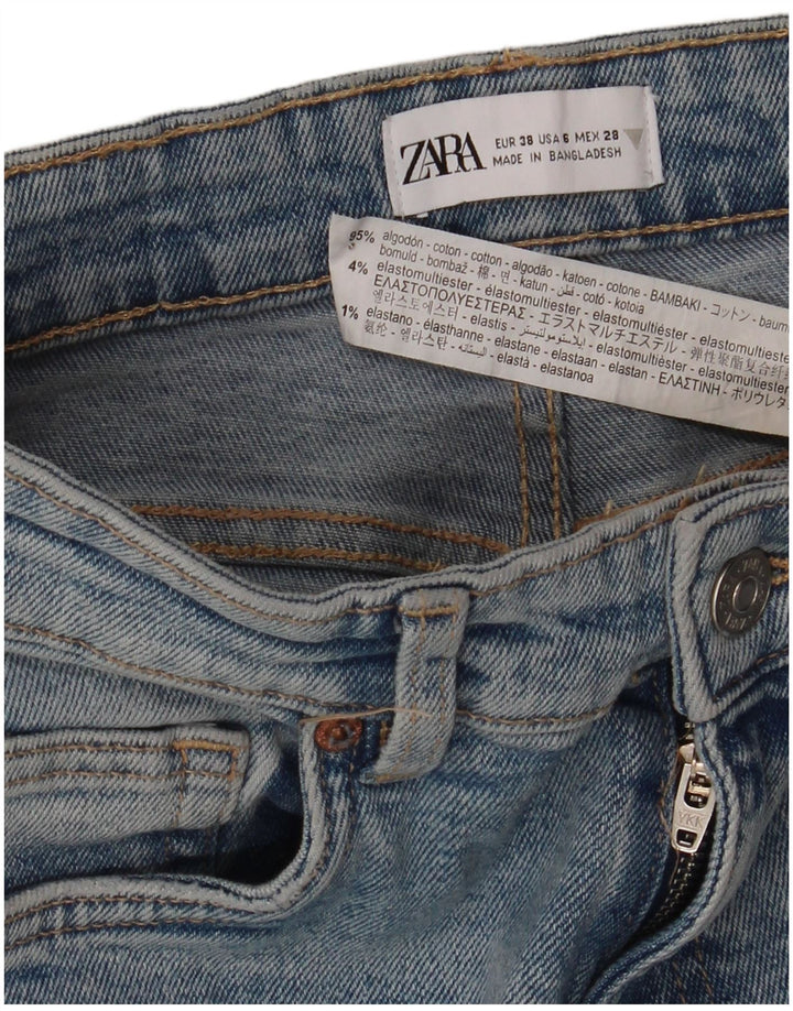 ZARA Womens Skinny Jeans EU 38 Small W28 L28 Blue Cotton