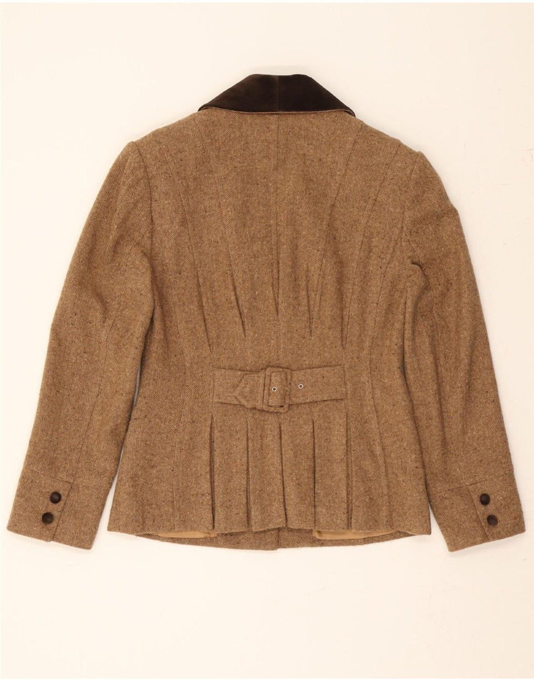 TOGETHER Womens 5 Button Blazer Jacket UK 10 Small Brown Polyacrylic Vintage Together and Second-Hand Together from Messina Hembry 