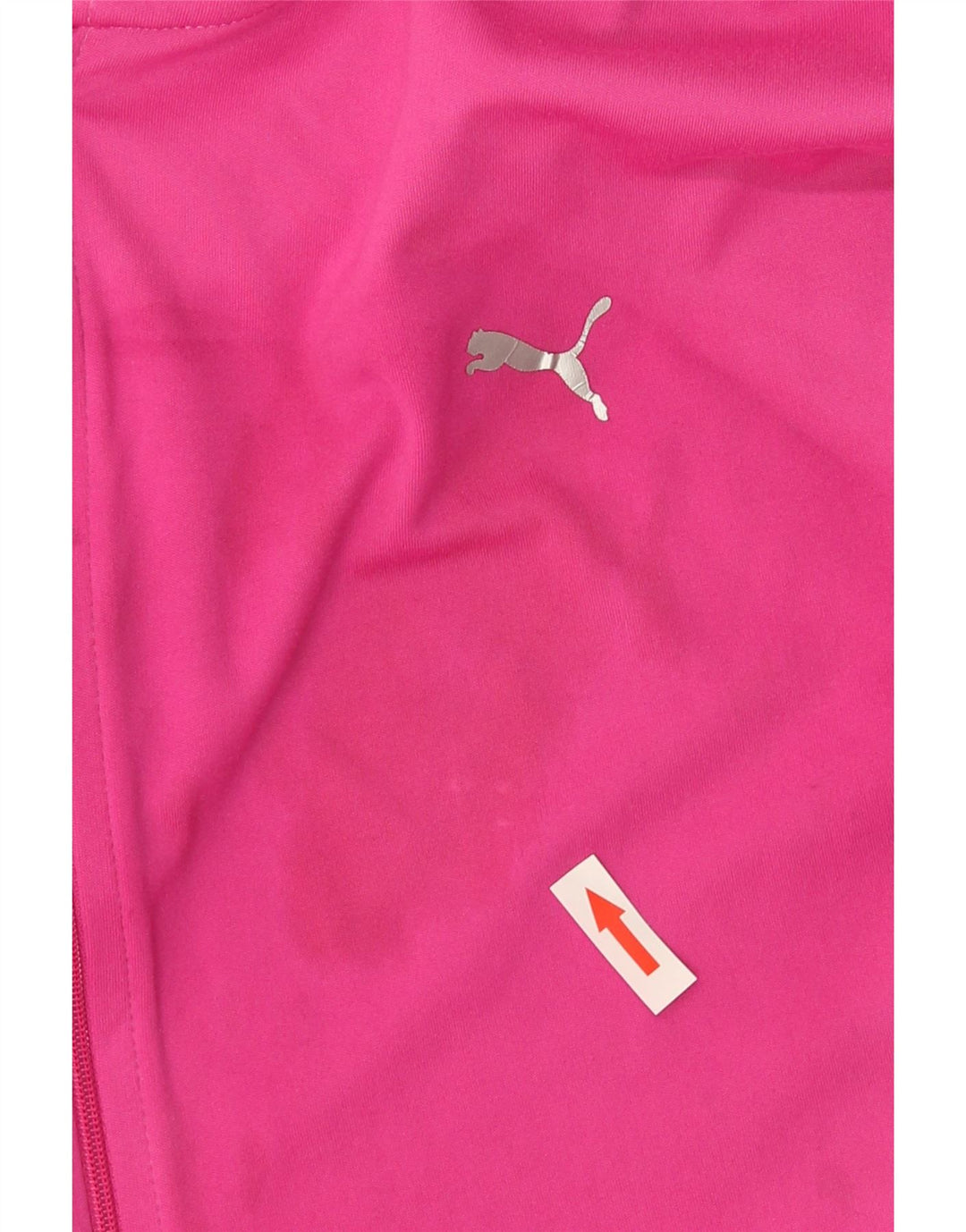 Puma Womens Zip Hoodie Sweater UK 16 Large Pink Polyester