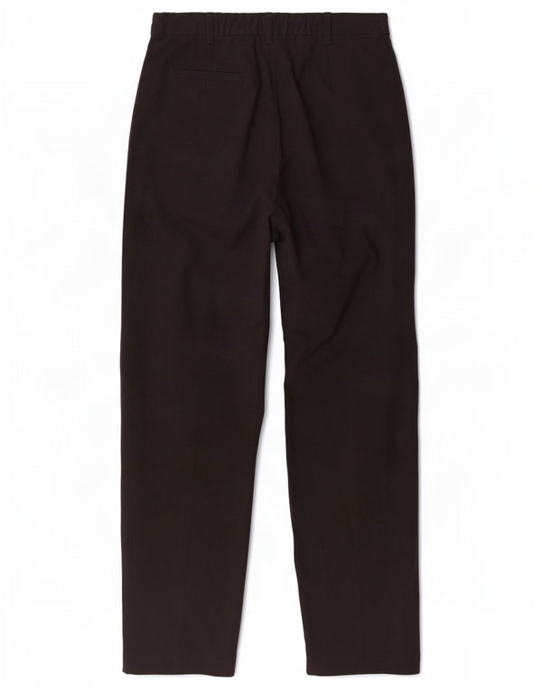 Marks & Spencer Womens High Waist Tapered Chino Trousers W28 L28 Black