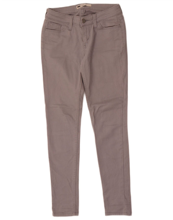 Levi's Womens Legging Skinny Jeans W26 L30 Grey Cotton