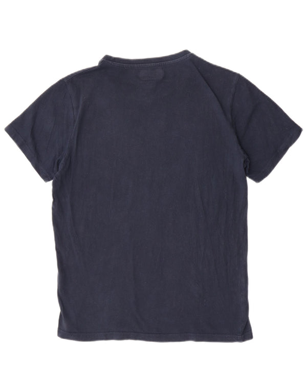 Kappa Mens Graphic T-Shirt Top Small Navy Blue Cotton