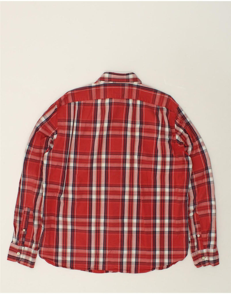 J. CREW Mens Slim Fit Shirt XL Red Check Cotton | Vintage J. Crew | Thrift | Second-Hand J. Crew | Used Clothing | Messina Hembry 
