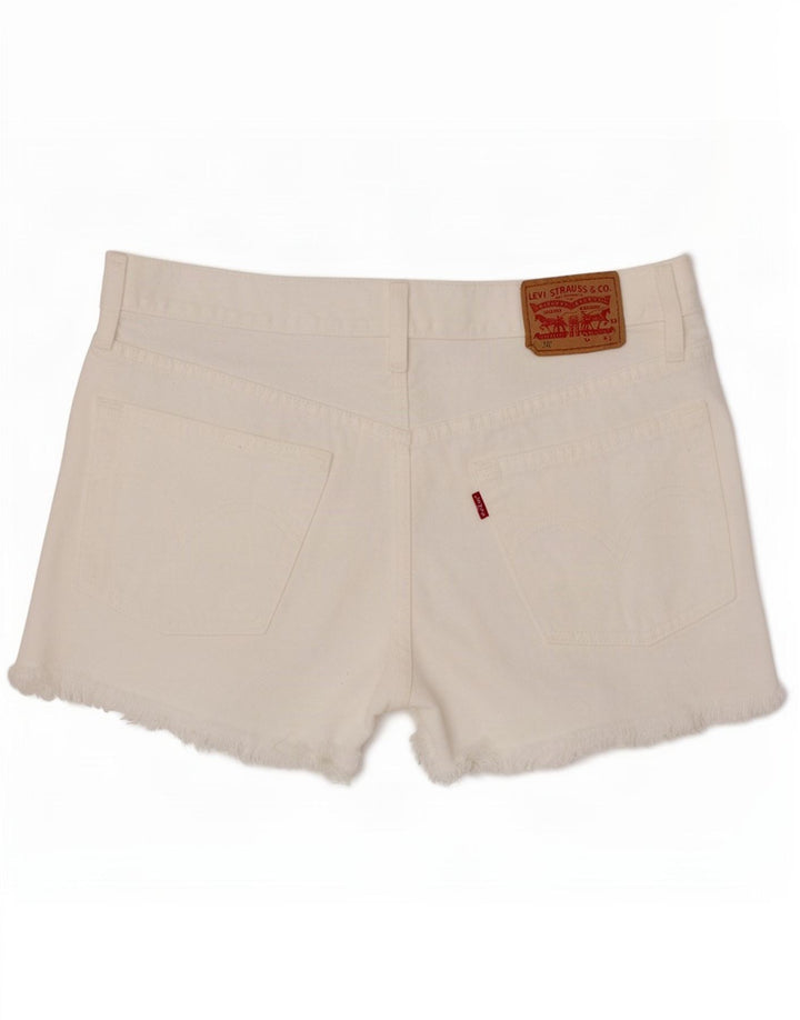 Levi's Womens 501 Denim Shorts W28 Medium White Cotton