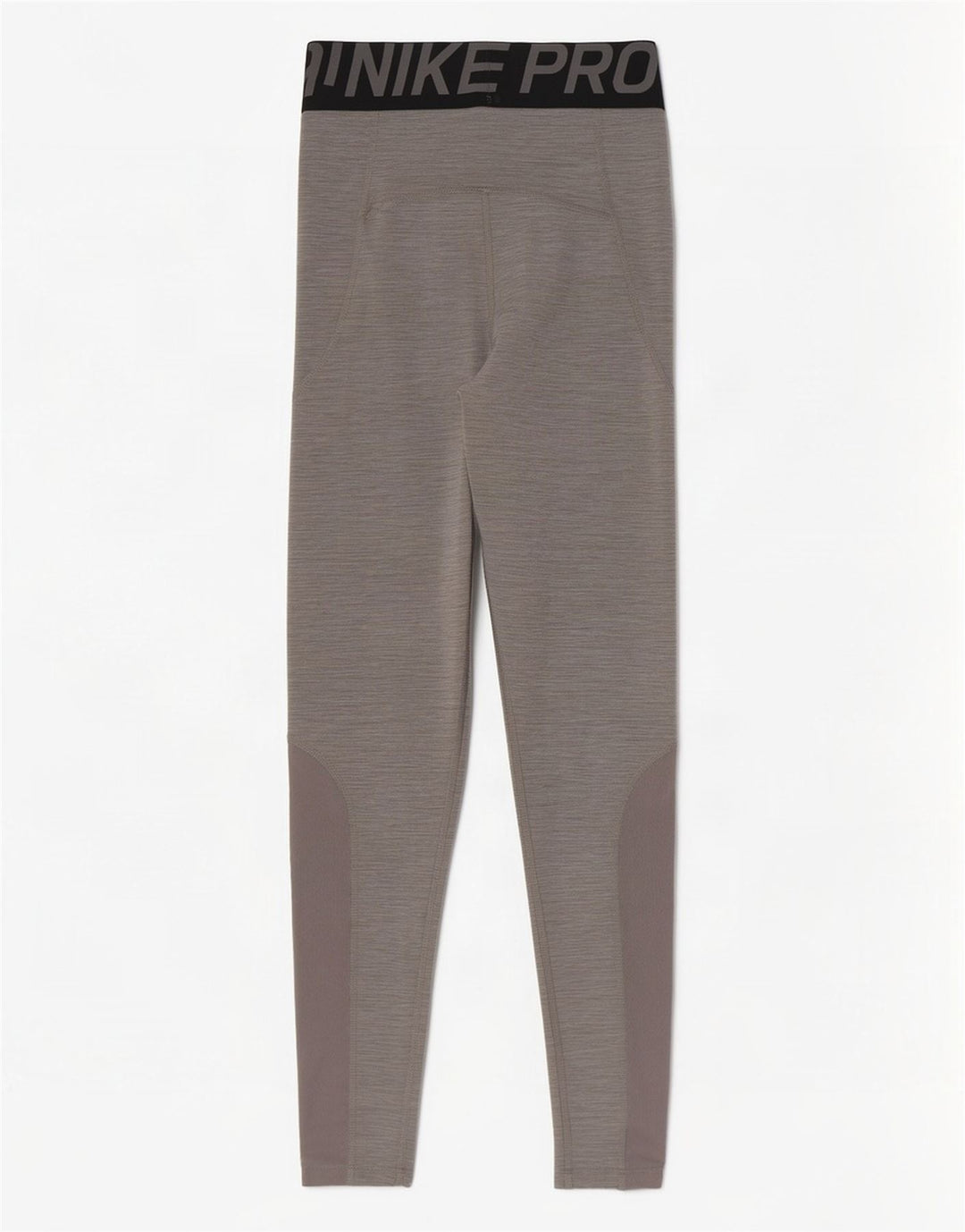 Nike Womens Dri Fit Graphic Leggings UK 4 XS Grey Flecked Polyester