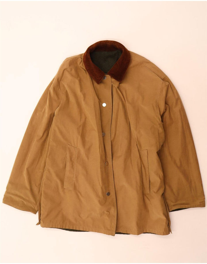 Aquascutum Mens Reversible Overcoat UK 42 XL Green
