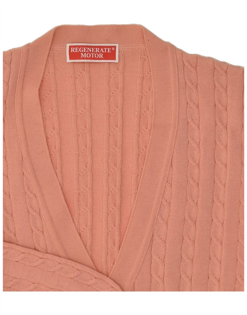 VINTAGE Womens Cardigan Sweater UK 22 3XL Pink Virgin Wool | Vintage Vintage | Thrift | Second-Hand Vintage | Used Clothing | Messina Hembry 