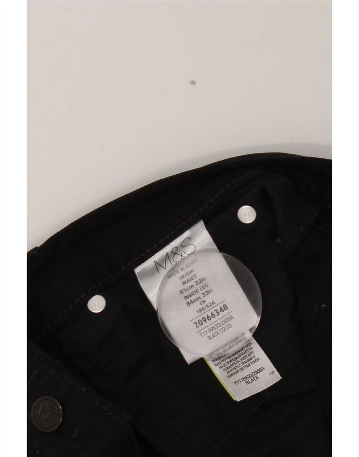 Marks & Spencer Mens Autograph Slim Jeans W32 L33 Black Cotton