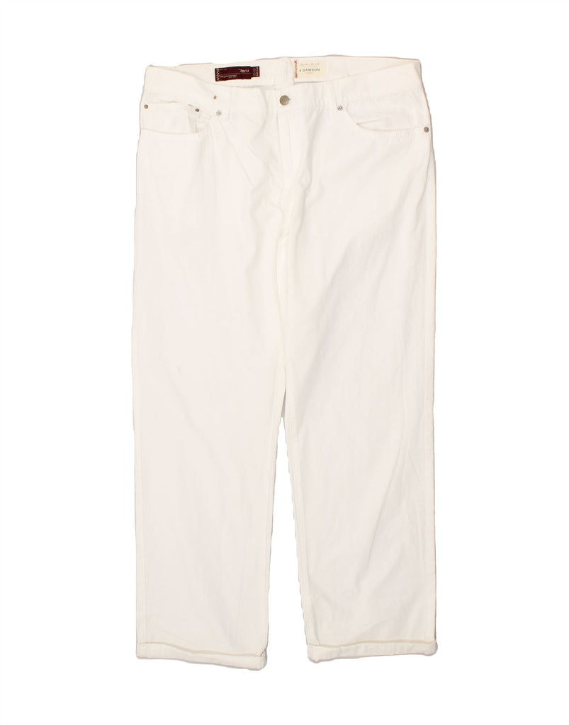 MARLBORO CLASSICS Mens Dawson Slim Fit Casual Trousers W40 L34 White | Vintage Marlboro Classics | Thrift | Second-Hand Marlboro Classics | Used Clothing | Messina Hembry 