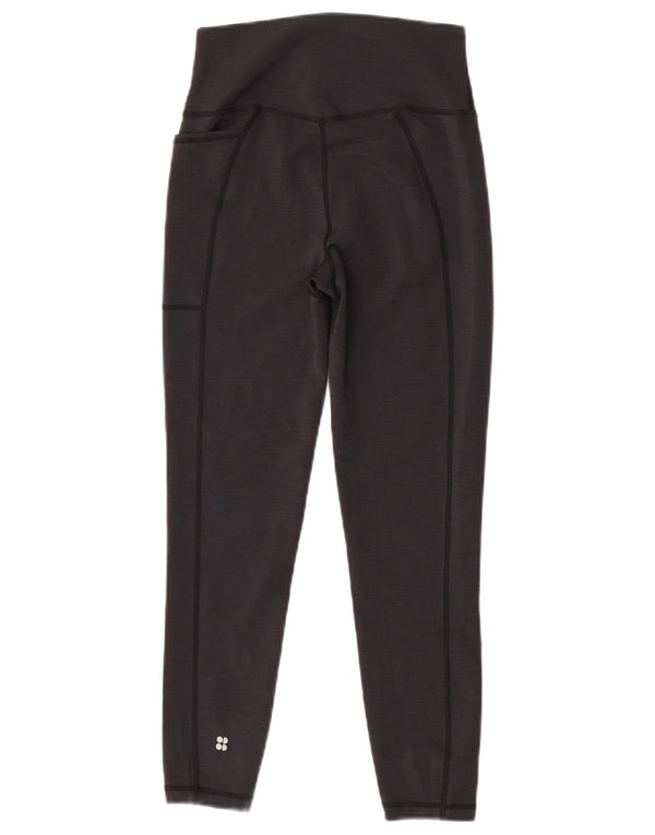 Sweaty Betty Womens Crop Leggings UK 8 Small Black Polyester