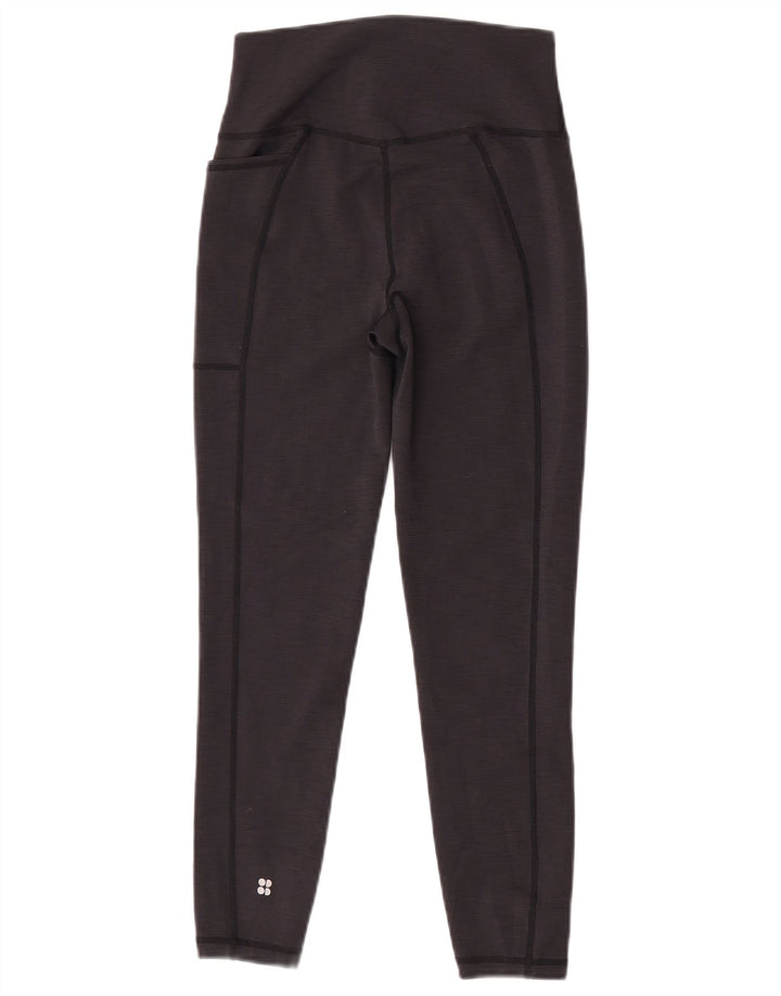 Sweaty Betty Womens Crop Leggings UK 8 Small Black Polyester
