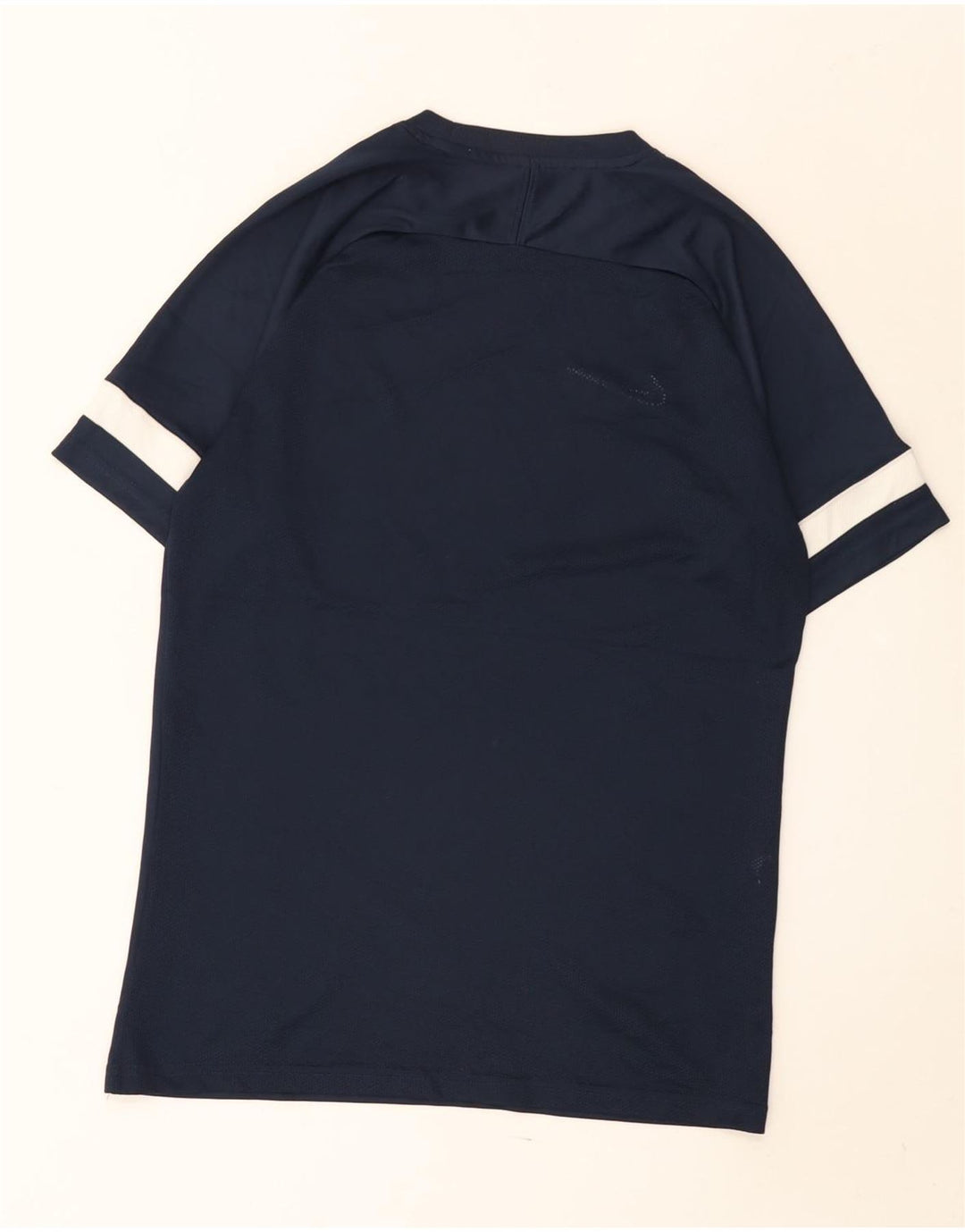 Nike Mens Dri Fit T-Shirt Top Medium Navy Blue Colourblock