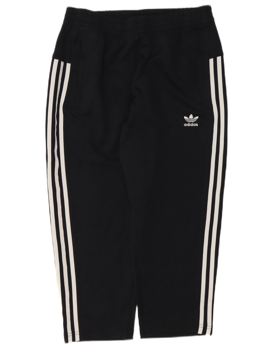 Adidas Mens Crop Tracksuit Trousers Small  Black Polyester