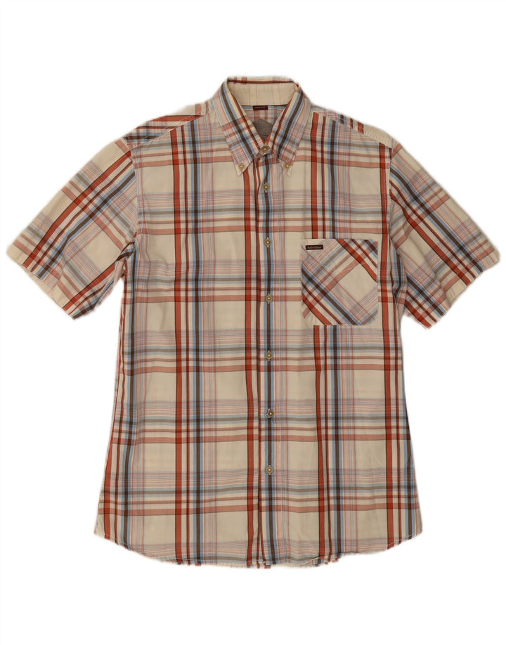 MARLBORO CLASSICS Mens Short Sleeve Shirt Medium Multicoloured Check