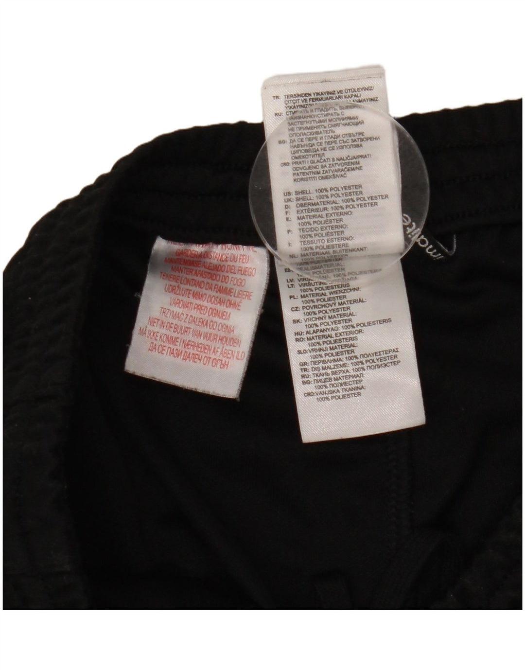 Adidas Boys Climalite Tracksuit Trousers 13-14 Years Black Polyester