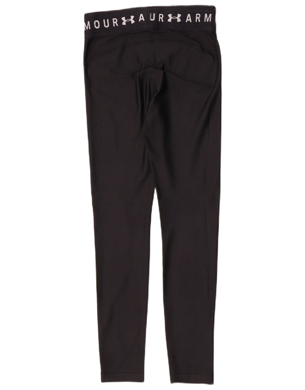 Under Armour Womens Heat Gear Graphic Leggings UK 12 Medium Black