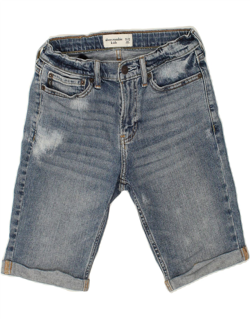 ABERCROMBIE & FITCH Boys Denim Bermuda Shorts 11-12 Years W26 Blue Cotton | Vintage Abercrombie & Fitch | Thrift | Second-Hand Abercrombie & Fitch | Used Clothing | Messina Hembry 