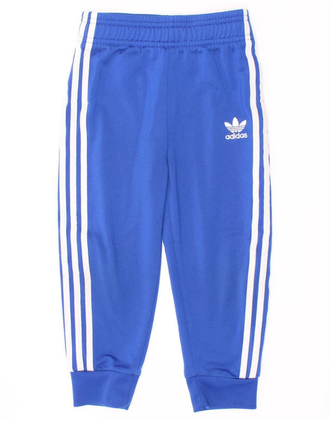 Adidas Boys Tracksuit Trousers Joggers 2-3 Years Blue Polyester