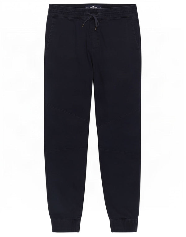 Hollister Mens Joggers Trousers Small W29 L29 Navy Blue Cotton