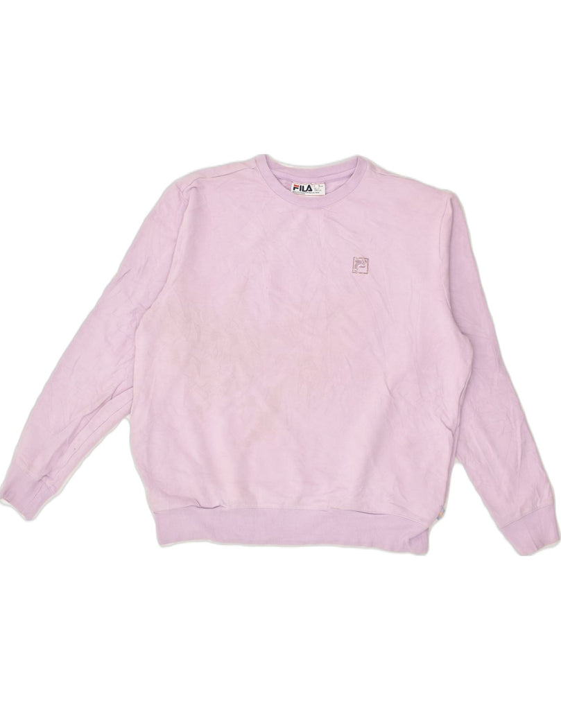 FILA Mens Sweatshirt Jumper Large Pink Cotton | Vintage Fila | Thrift | Second-Hand Fila | Used Clothing | Messina Hembry 