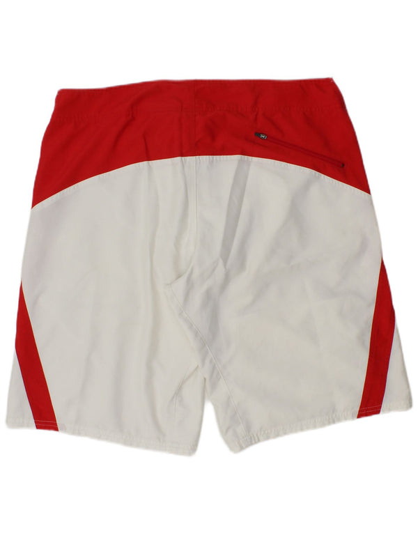 Nike Mens Swimming Shorts Large White Colourblock Polyester