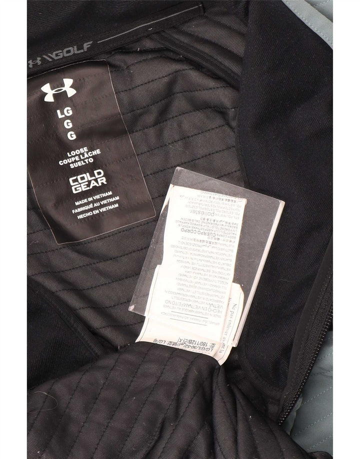 Under Armour Mens Cold Gear Tracksuit Top Jacket Large Grey Polyester