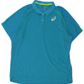 Asics Mens Polo Shirt XL Blue Polyester