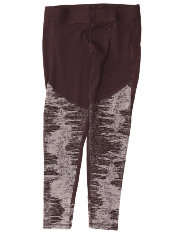 Adidas Womens Aeroready Leggings UK 16/18 Large  Brown Polyester