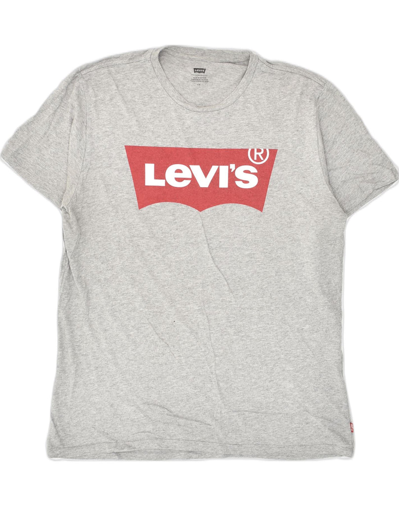 LEVI'S Mens Graphic T-Shirt Top Large Grey Cotton | Vintage Levi's | Thrift | Second-Hand Levi's | Used Clothing | Messina Hembry 