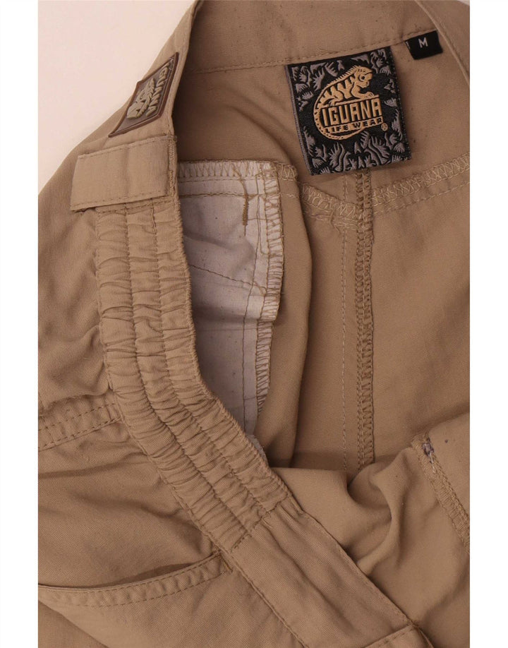 Iguana Mens Straight Cargo Trousers Medium Beige Polyamide