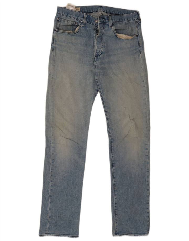 Levi's Mens 501 Distressed Straight Jeans W31 L34 Blue Cotton