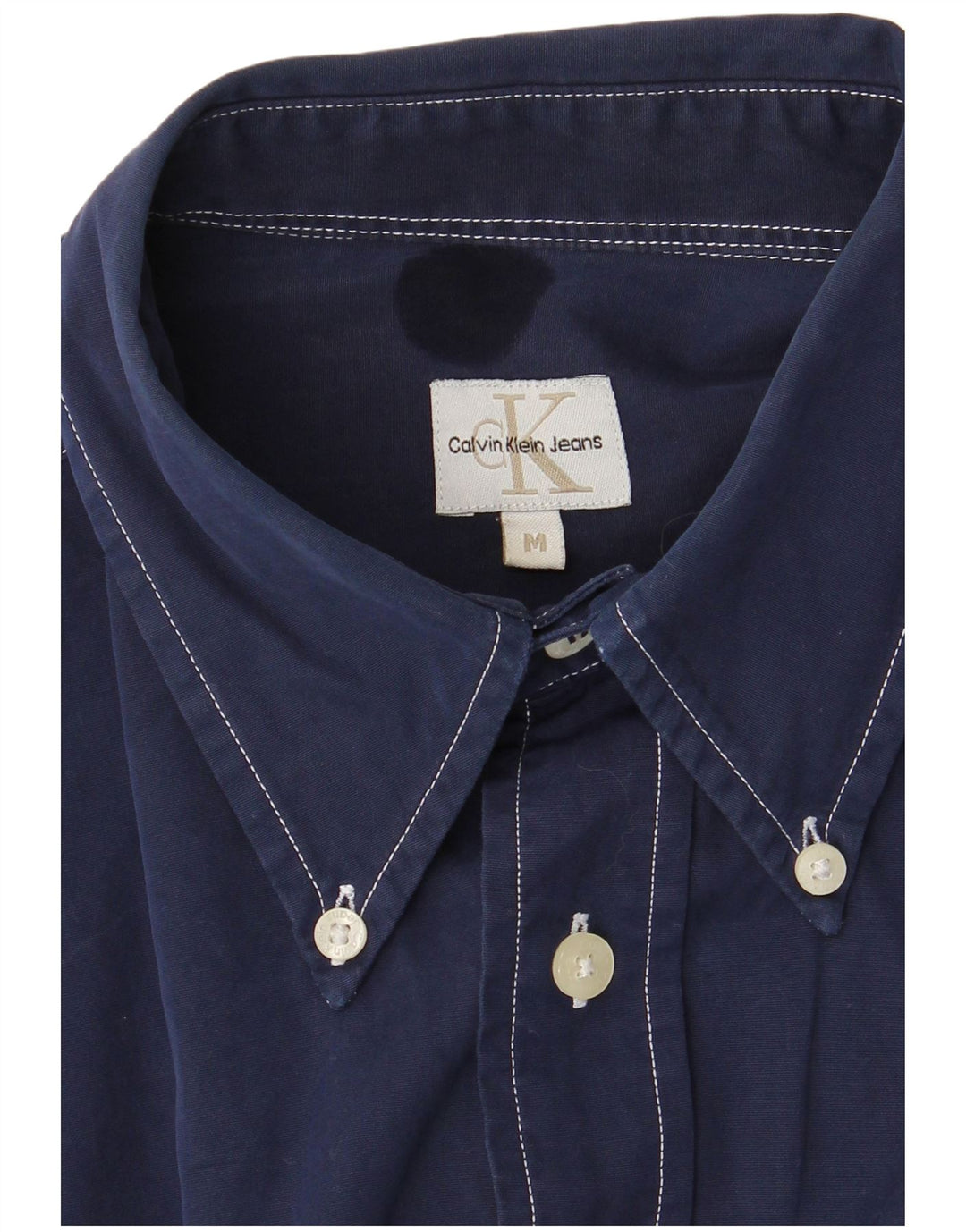 Calvin Klein Jeans Mens Shirt Medium Navy Blue