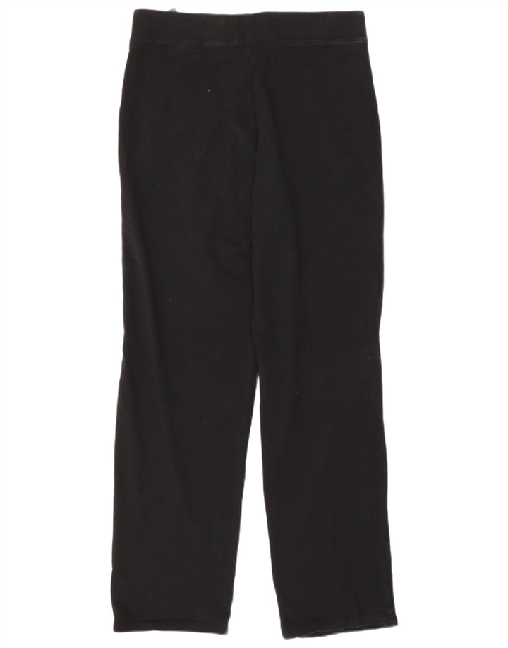 Marks & Spencer Womens Tracksuit Trousers UK 10 Small Black Cotton
