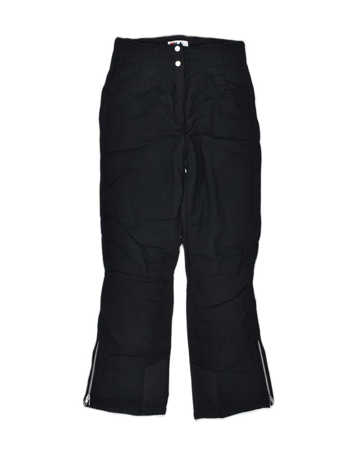 FILA Womens Windbreaker Trousers W30 L32 Black Polyamide | Vintage | Thrift | Second-Hand | Used Clothing | Messina Hembry 