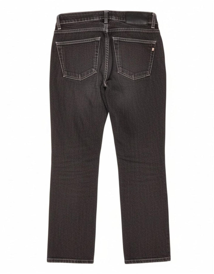 TRUSSARDI Womens Straight Jeans W26 L26 Black Cotton
