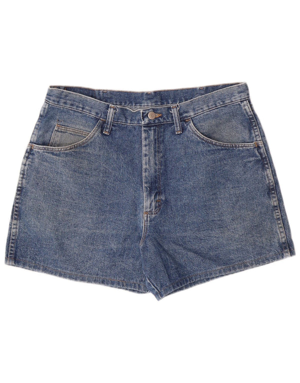 Wrangler Womens Denim Denim Shorts W34 Large Blue Cotton