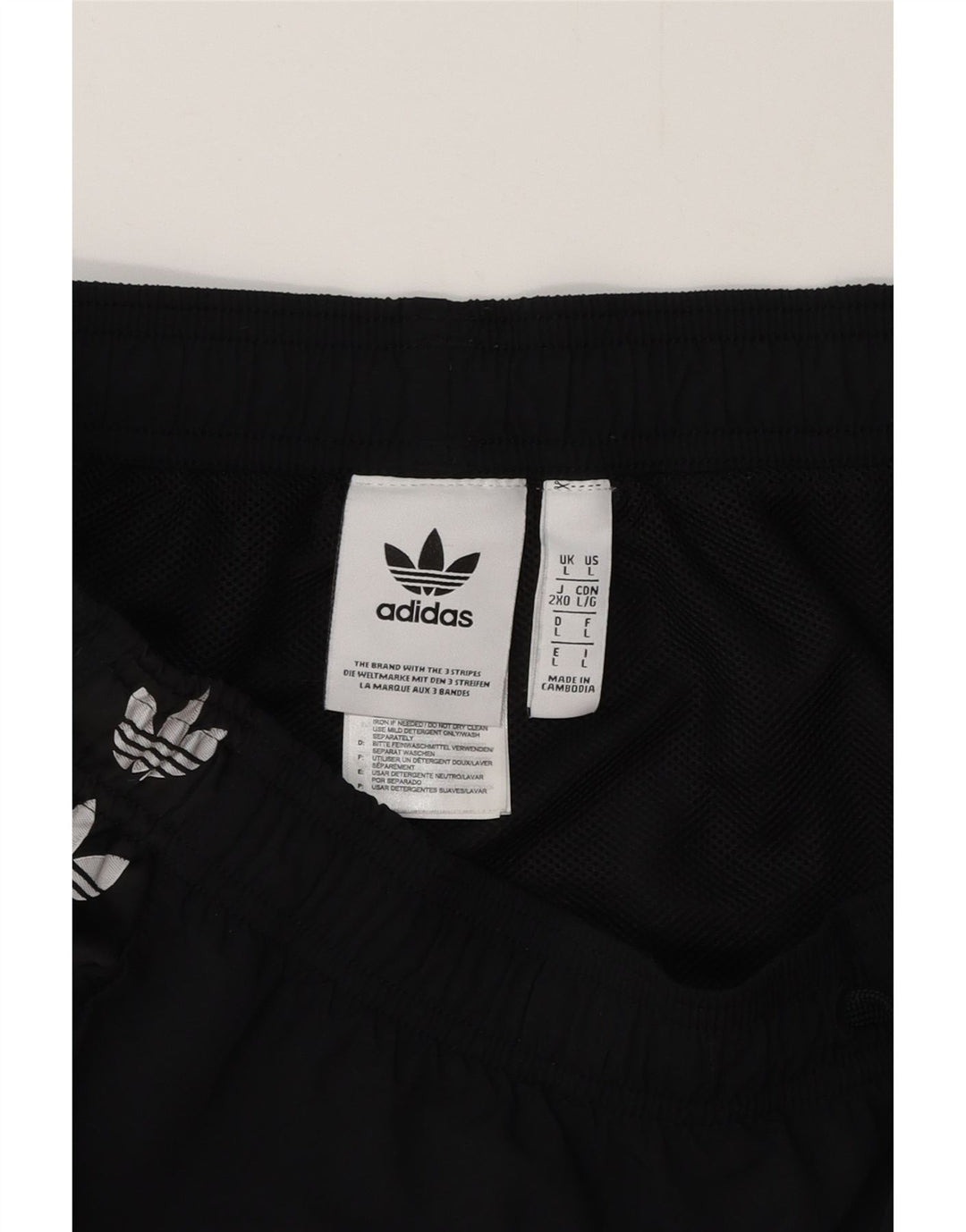 ADIDAS Mens Graphic Sport Shorts Large  Black Polyester
