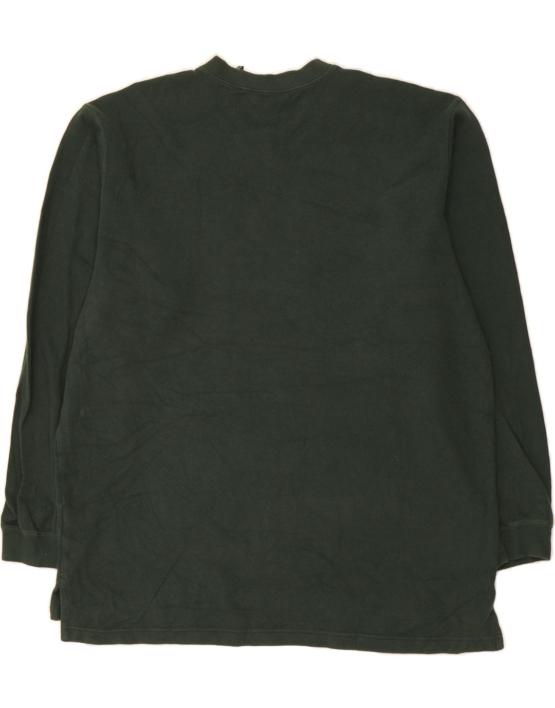 EDDIE BAUER Mens V-Neck Jumper Sweater XL Green Cotton Vintage Eddie Bauer and Second-Hand Eddie Bauer from Messina Hembry 