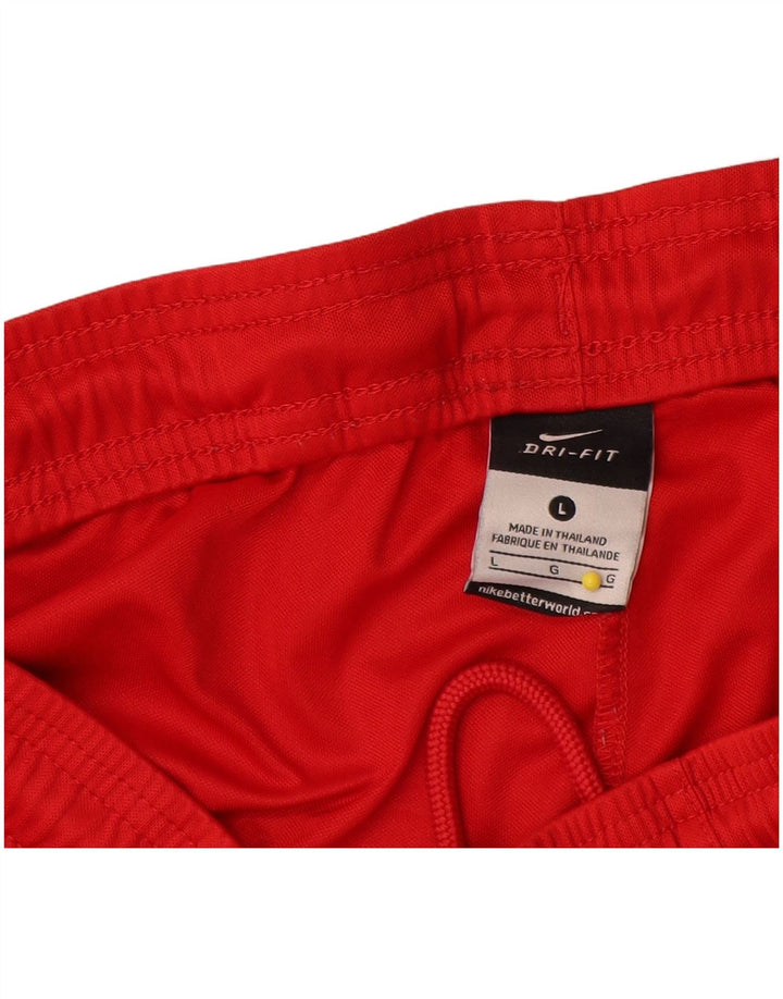 Nike Mens Dri Fit Sport Shorts Large  Red Polyester