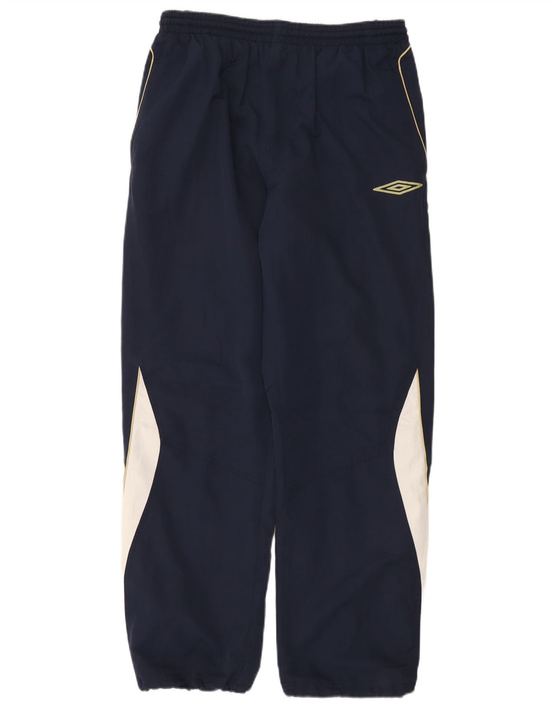 Umbro Mens Tracksuit Trousers Joggers Large Navy Blue Colourblock Polyester