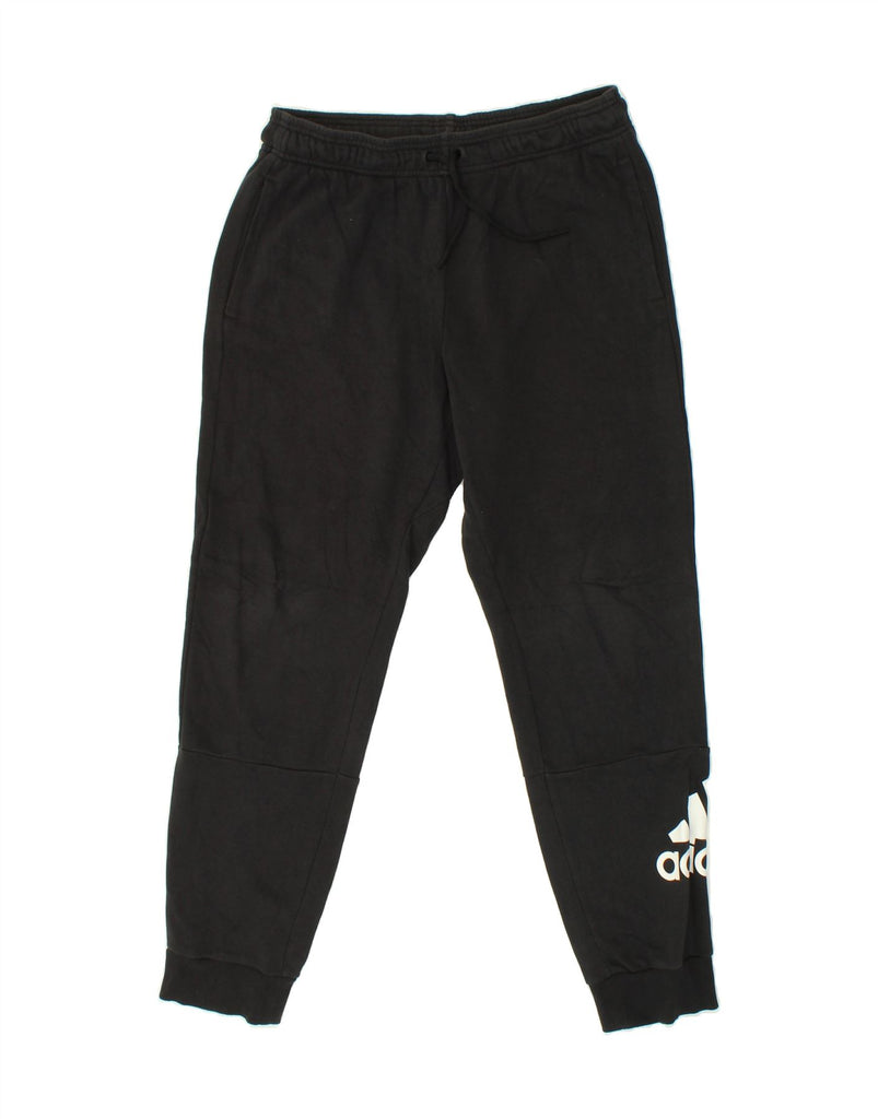 ADIDAS Mens Graphic Tracksuit Trousers Joggers Large Black | Vintage Adidas | Thrift | Second-Hand Adidas | Used Clothing | Messina Hembry 