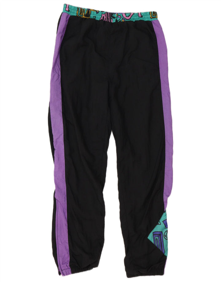 Dingo Mens Tracksuit Trousers Joggers Small  Black Colourblock