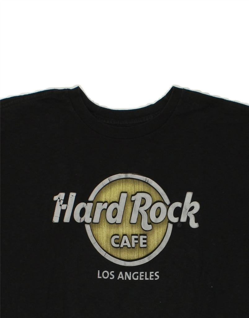 HARD ROCK CAFE Mens Los Angeles Graphic T-Shirt Top Medium Black Cotton | Vintage Hard Rock Cafe | Thrift | Second-Hand Hard Rock Cafe | Used Clothing | Messina Hembry 