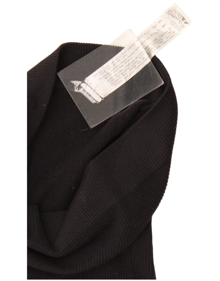 Zara Womens Maxi Skirt Small W26  Black Nylon