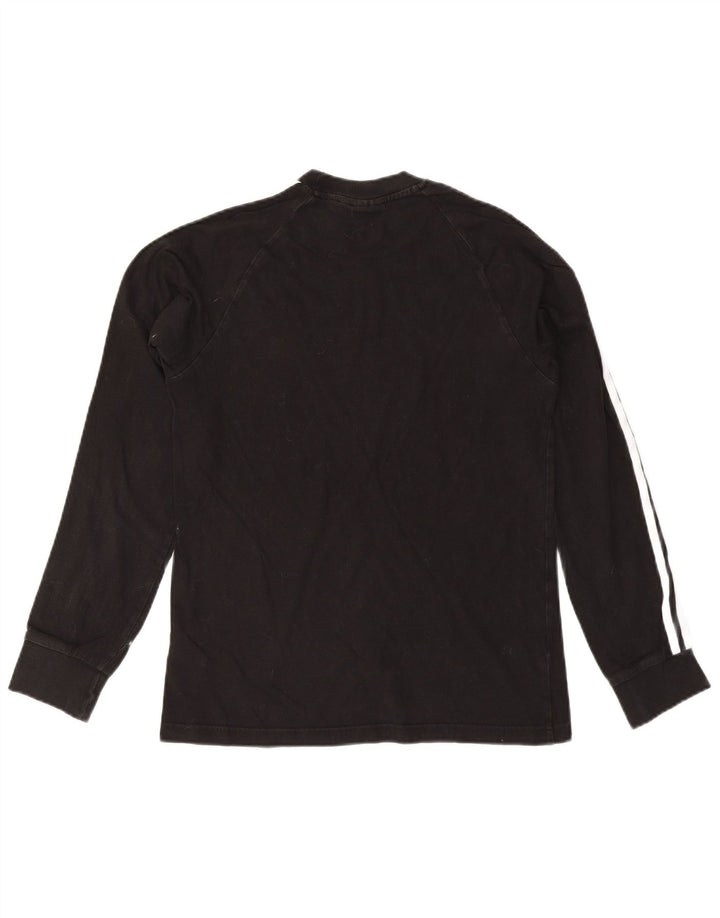 ADIDAS Mens Top Long Sleeve Small Black Cotton