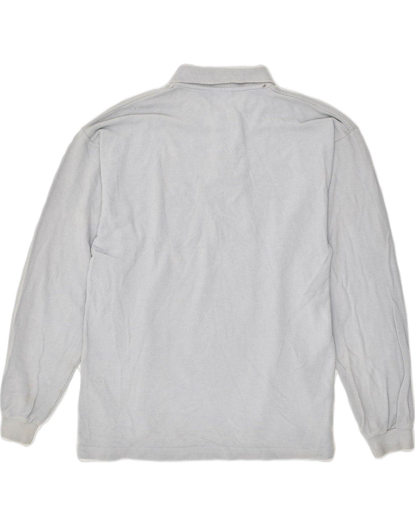 CHAMPION Mens Long Sleeve Polo Shirt Medium Grey Cotton | Vintage Champion | Thrift | Second-Hand Champion | Used Clothing | Messina Hembry 