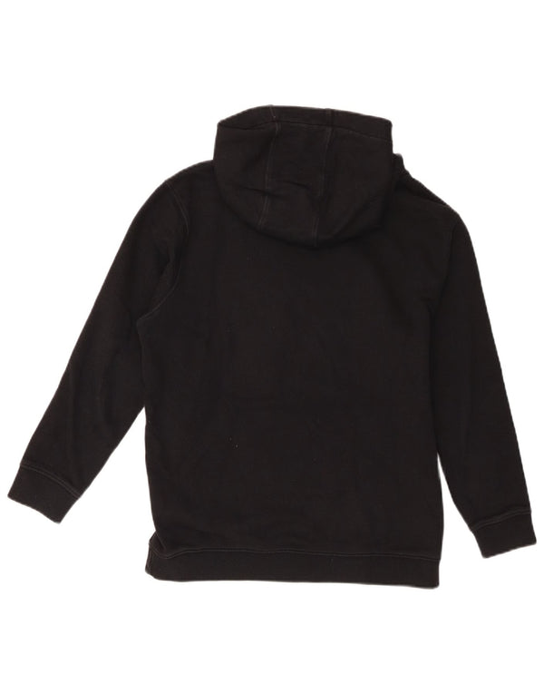 Vans Boys Graphic Hoodie Jumper 12-13 Years Large Black Cotton