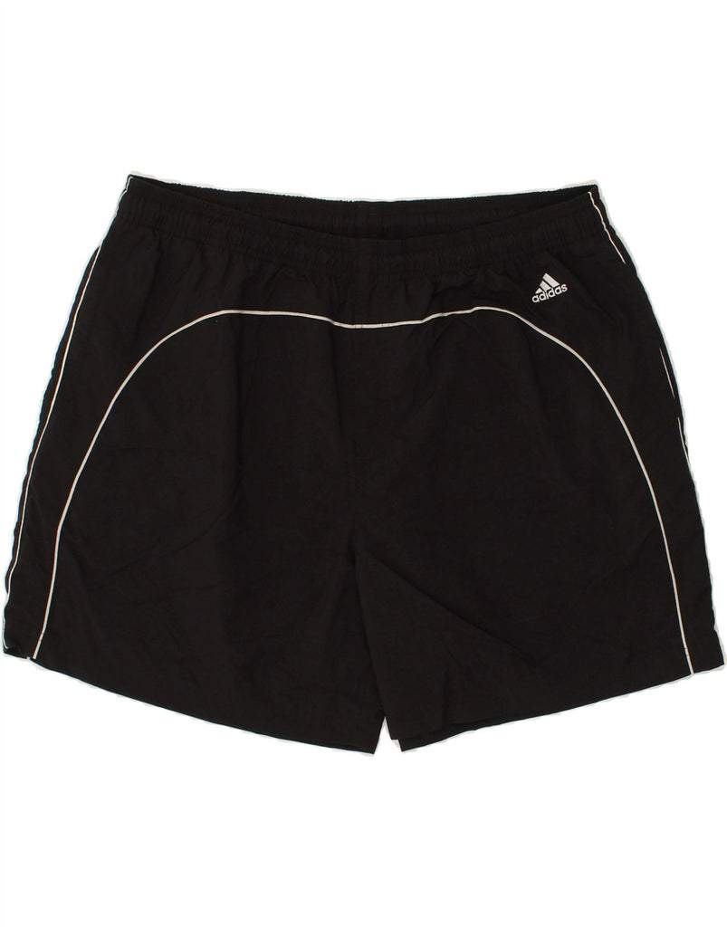 ADIDAS Mens Sport Shorts 2XL Black Nylon Vintage Adidas and Second-Hand Adidas from Messina Hembry 