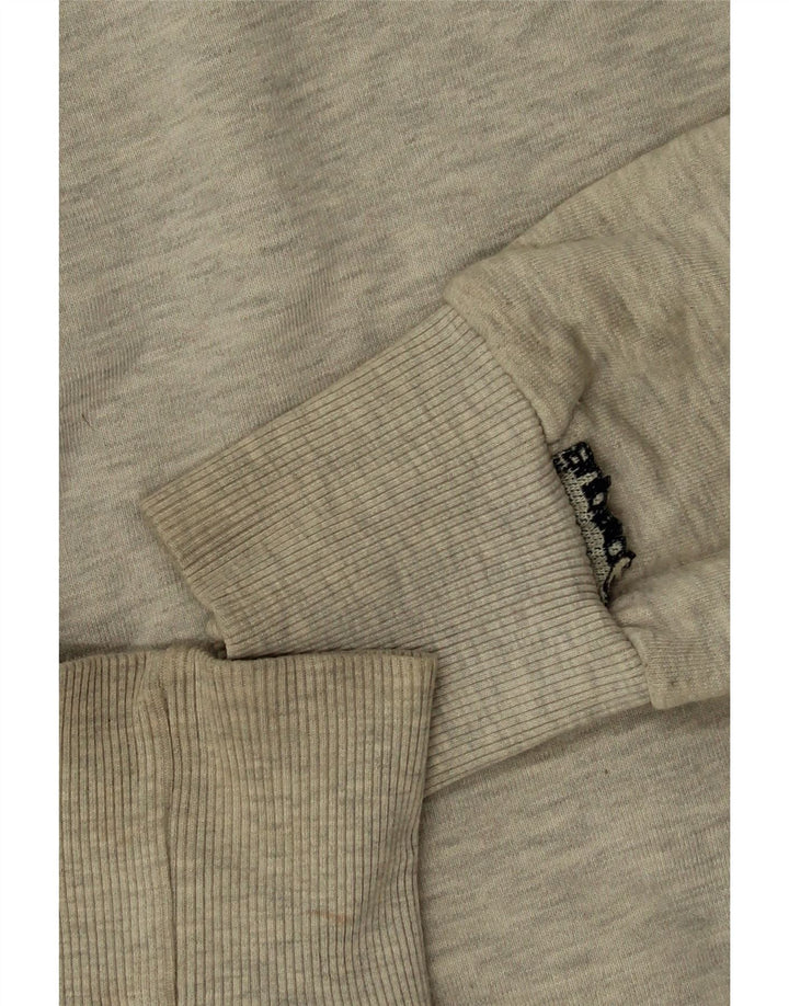 Superdry Mens Graphic Hoodie Jumper Medium Grey Cotton