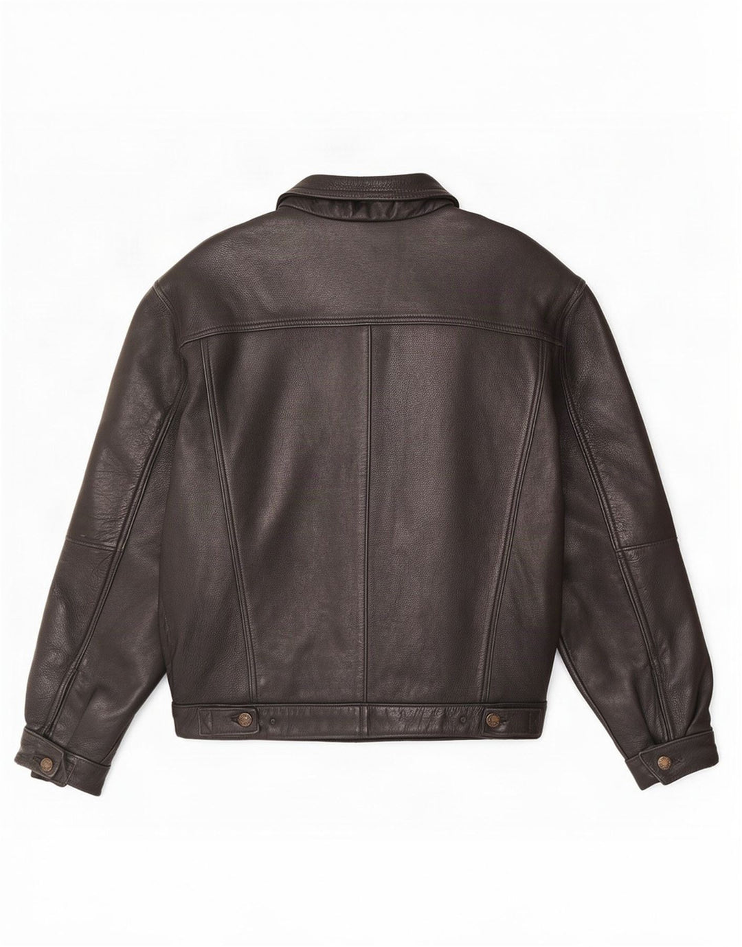 Vintage Mens Leather Jacket UK 38 Medium Black